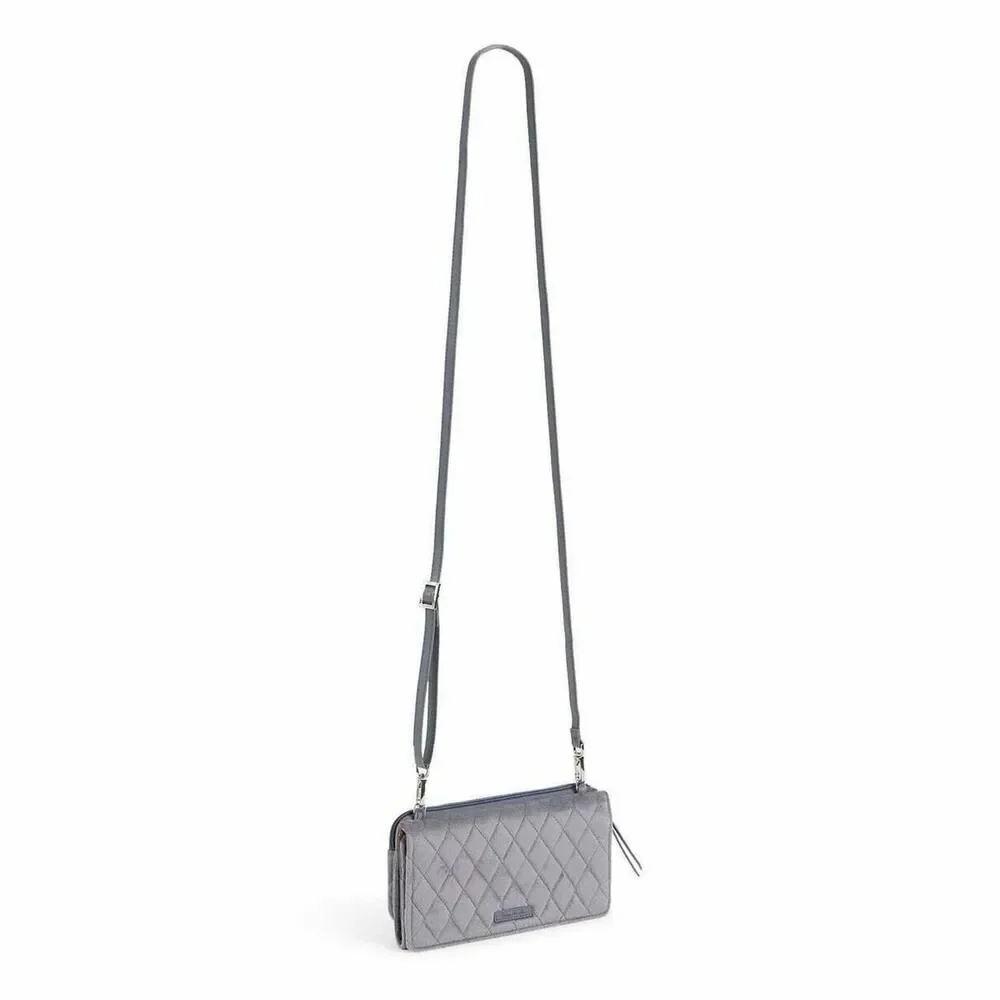Vera Bradley RFID Wallet Crossbody 256070-I58~Carbon Gray~New!!!MSRP$99
